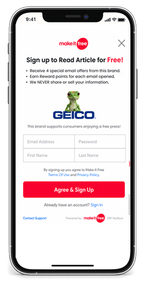 Consumer quick sign-up and opt-in